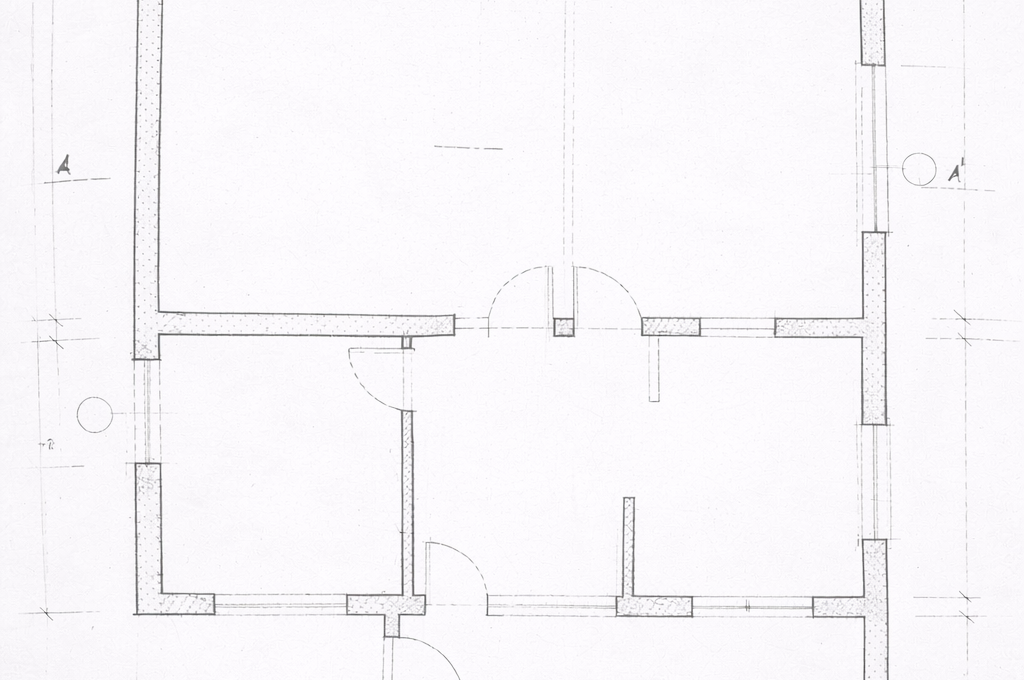Architectural floor plan blueprint