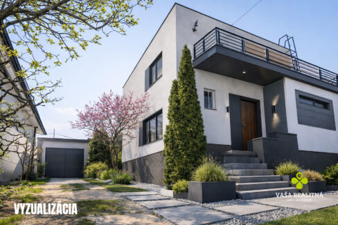 Modern minimalist home with rooftop terrace